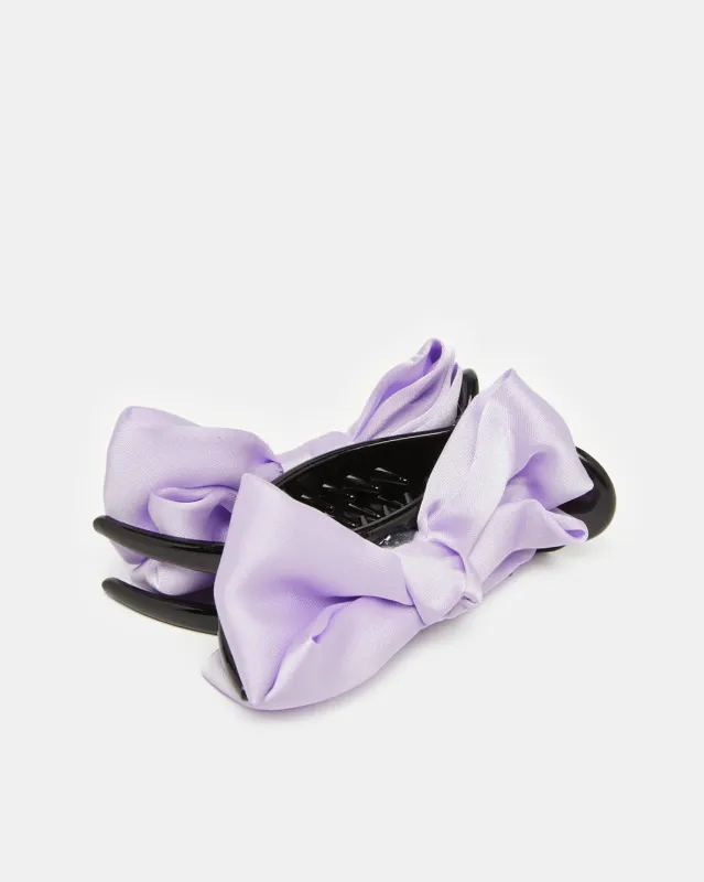 Girls Purple Embellished Hair Claw sold by Redtag