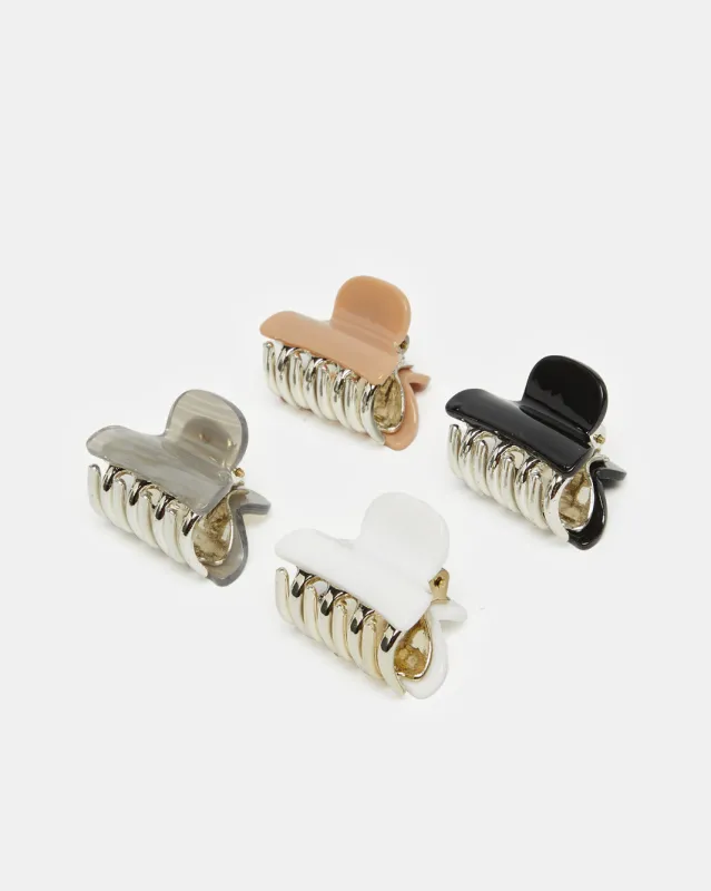 Women Assorted Hair Claw Set (4 Piece) sold by Redtag