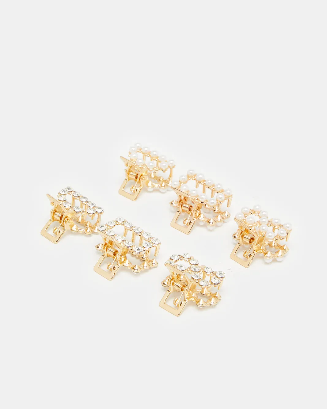 Women Gold Embellished Hair Claw (6 Piece) sold by Redtag product image thumbnail 2