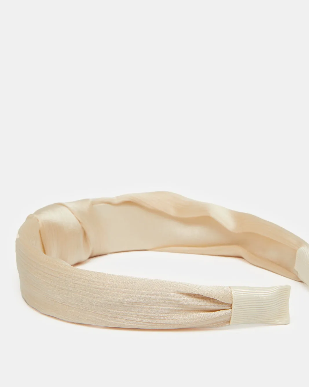Women Beige Solid Headband sold by Redtag product image thumbnail 3