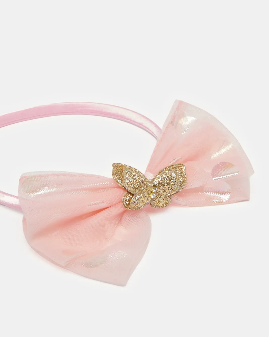 Girls Pink And White Embellished Headband Set (Pack of 2) sold by Redtag product image thumbnail 4