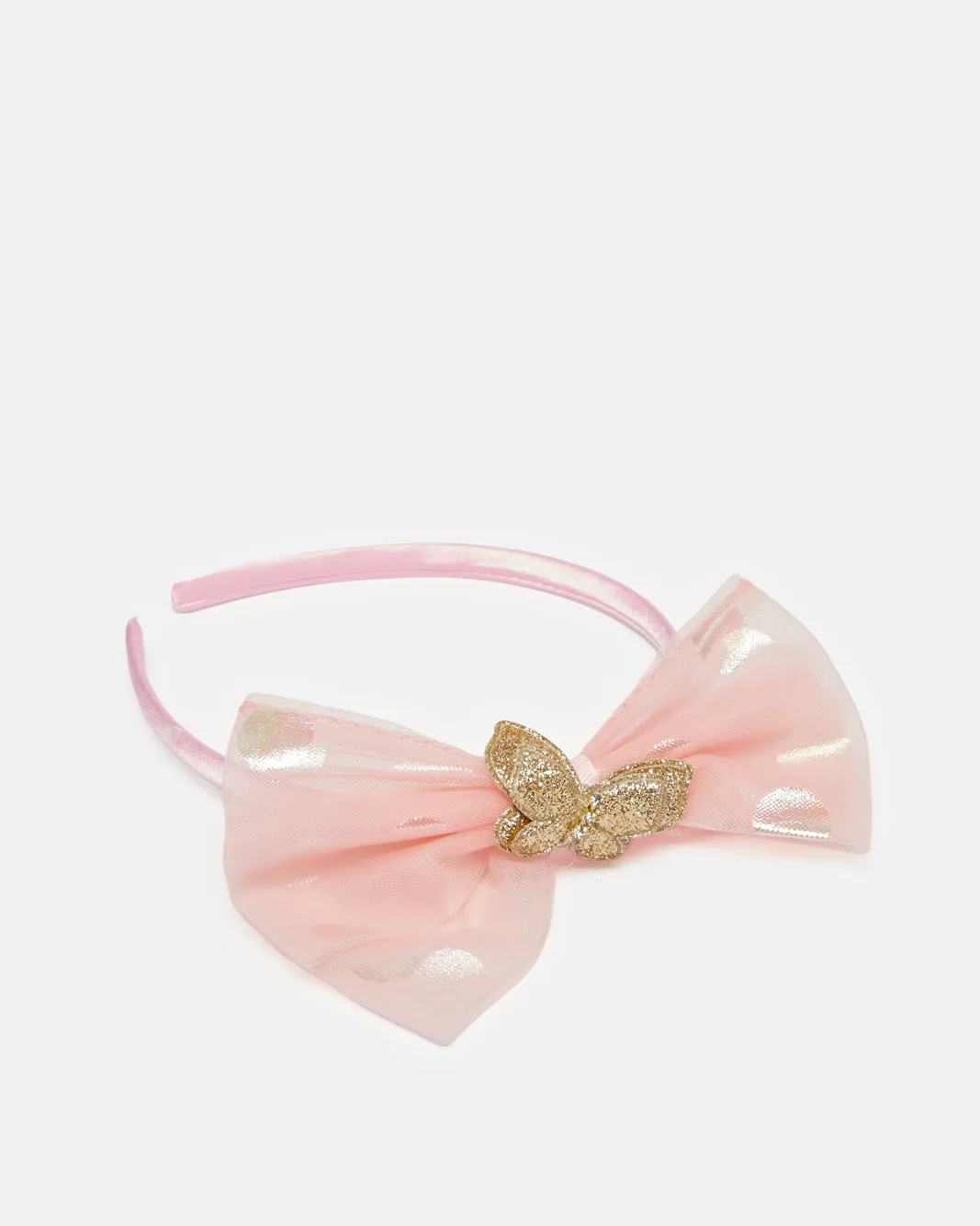 Girls Pink And White Embellished Headband Set (Pack of 2) sold by Redtag product image thumbnail 2