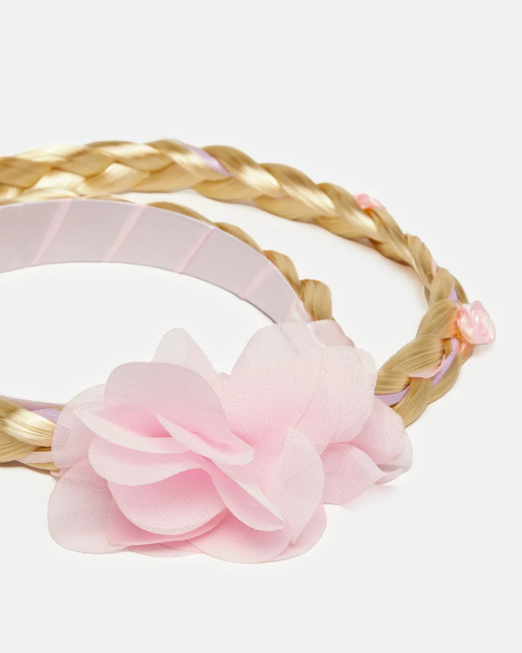 Girls Pink Headband With Synthetic Hair sold by Redtag product image thumbnail 4