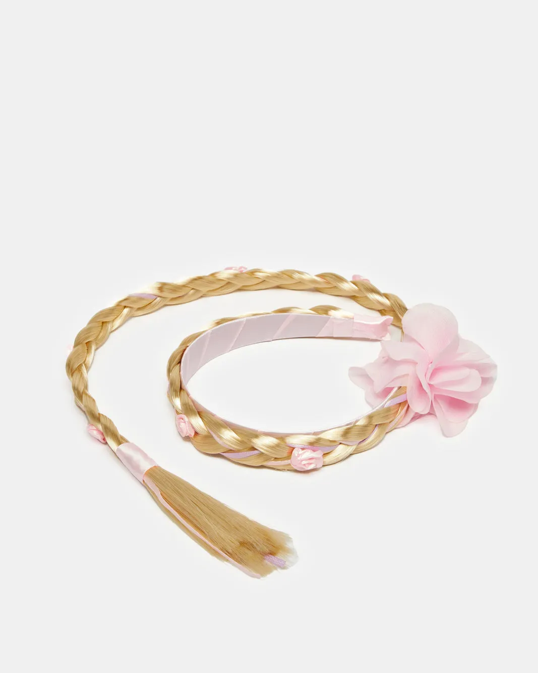 Girls Pink Headband With Synthetic Hair sold by Redtag product image thumbnail 2