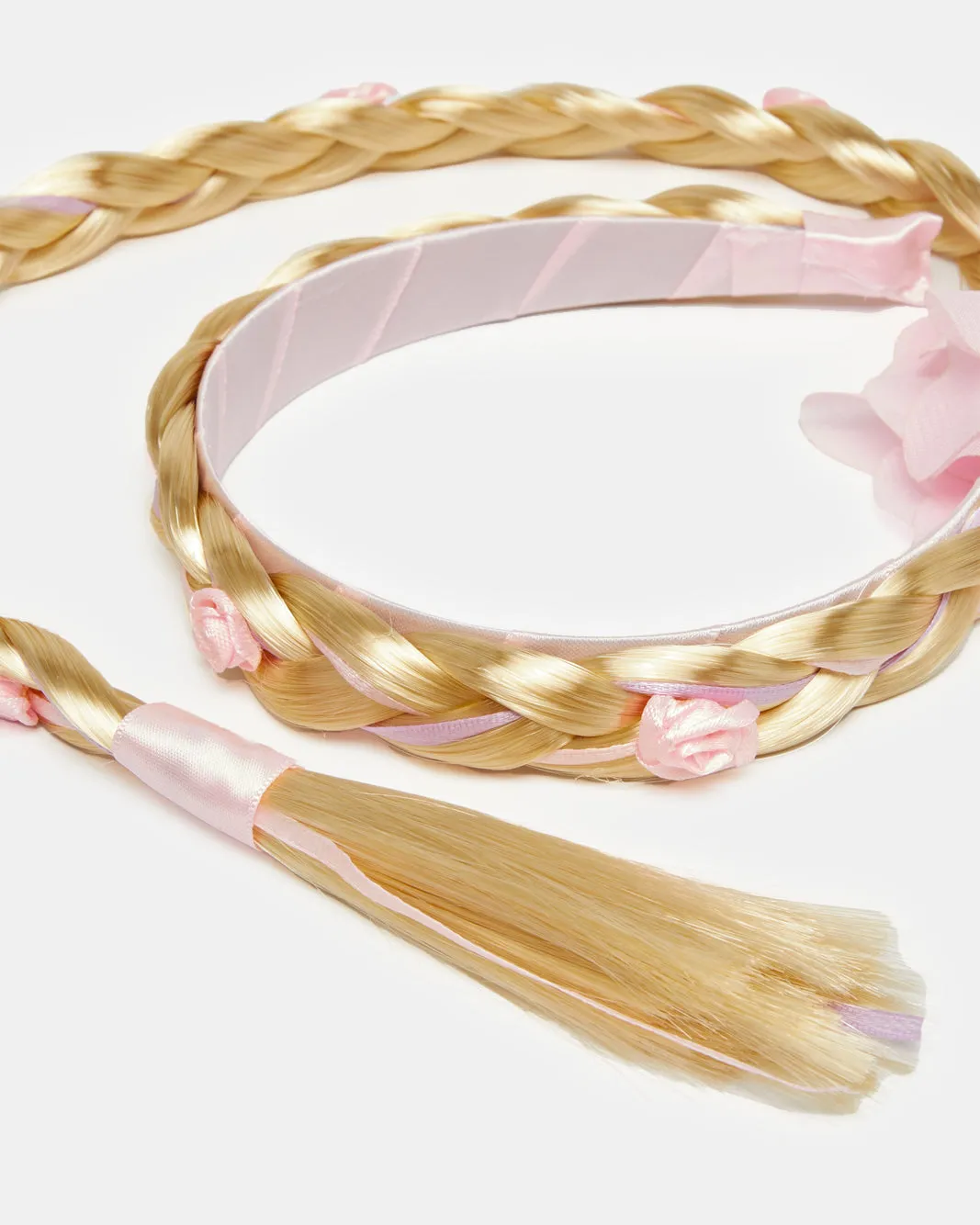 Girls Pink Headband With Synthetic Hair sold by Redtag product image thumbnail 3