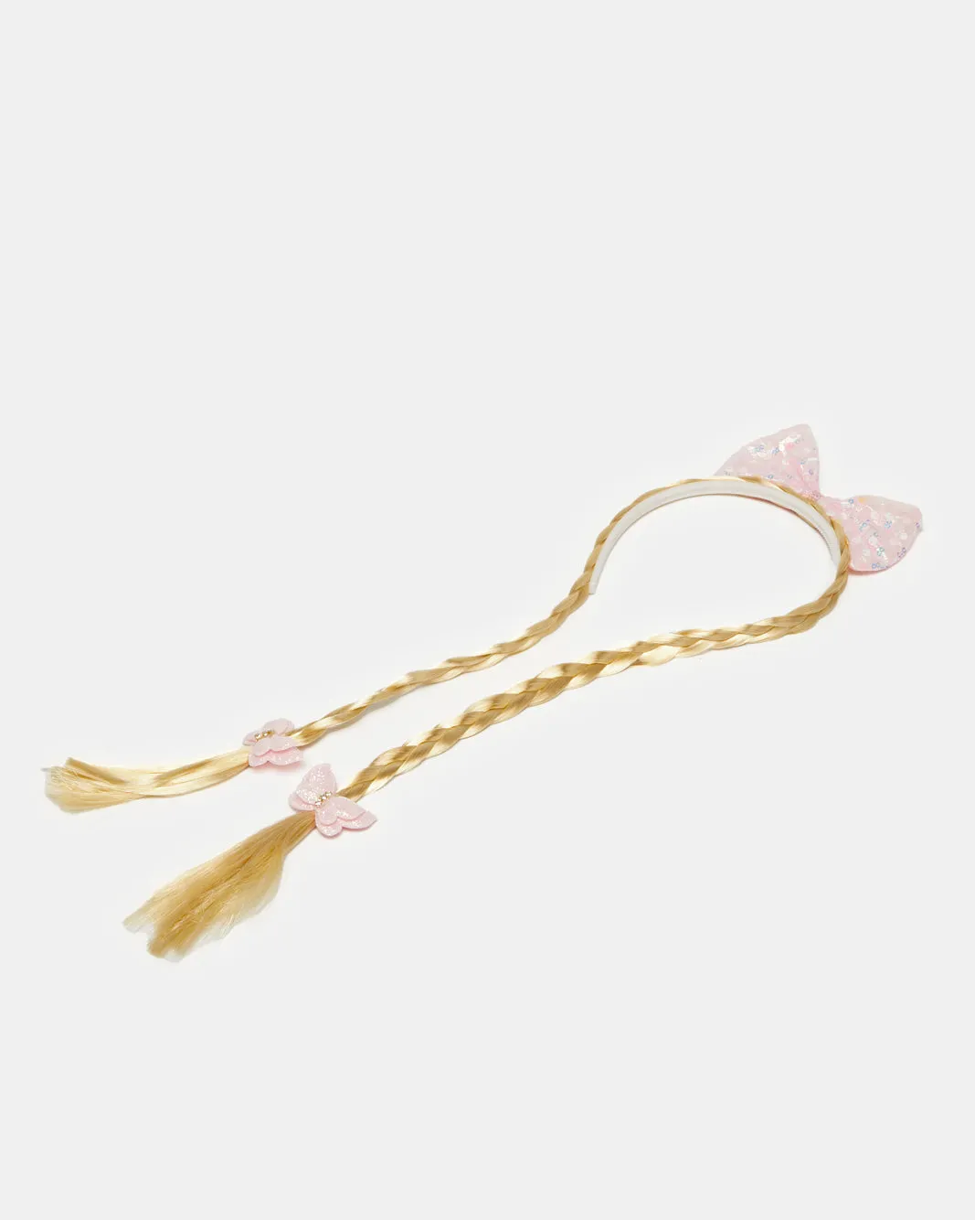 Girls Pink Headband With Synthetic Hair sold by Redtag product image thumbnail 2