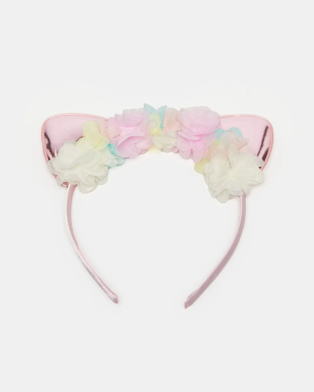 Girls Pink Floral Embellished Headband sold by Redtag