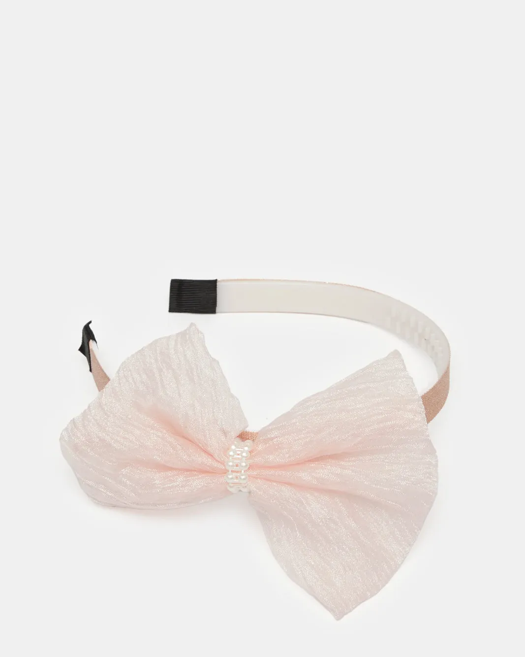 Girls Beige And Pink Embellished Headband Set (Pack of 2) sold by Redtag product image thumbnail 2