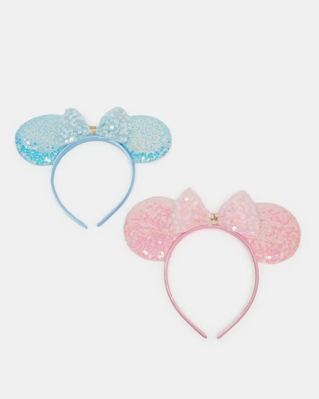 Girls Pink And Blue Embellished Headband Set (Pack of 2) sold by Redtag