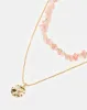 Women Gold Embellished Necklace (2 Piece) sold by Redtag