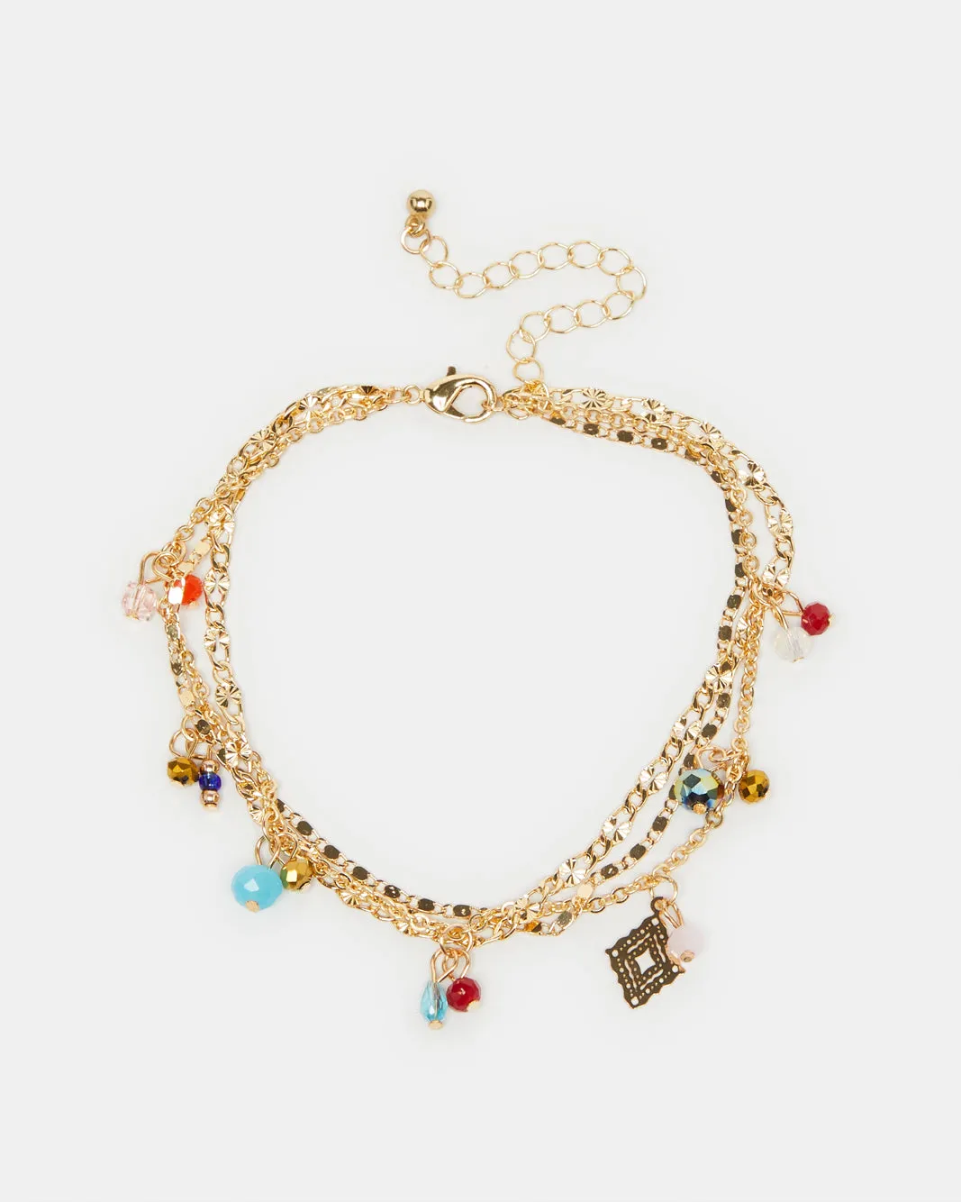 Women Gold Embellished Anklet sold by Redtag