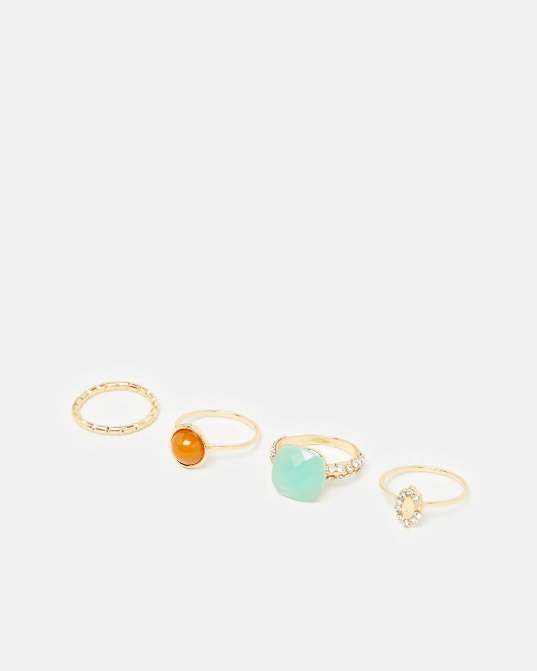 Women Gold Embellished Rings Set (4 Pieces ) sold by Redtag product image thumbnail 2