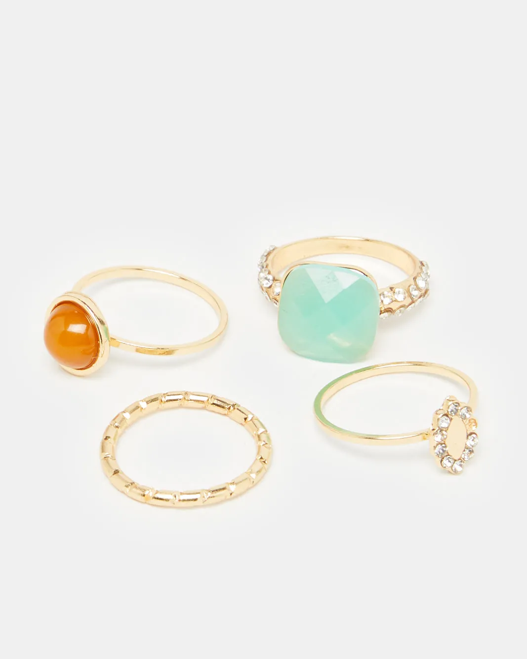 Women Gold Embellished Rings Set (4 Pieces ) sold by Redtag product image thumbnail 3