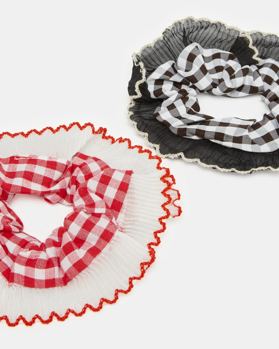 Women Red And Black Embellished Scrunchy Set (2 Piece) sold by Redtag product image thumbnail 3