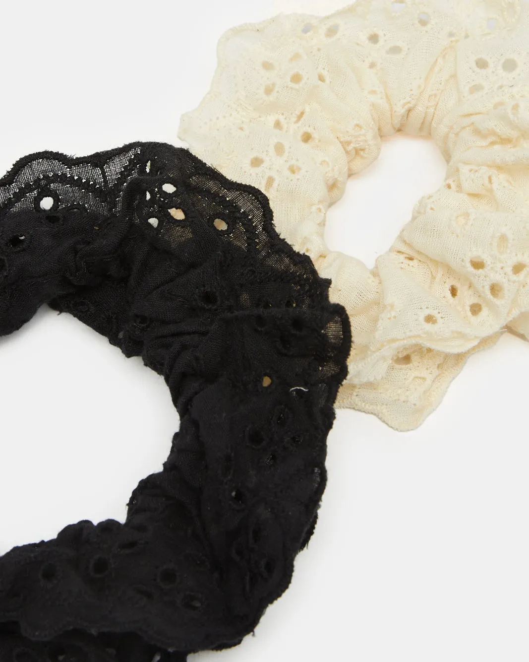 Women Black And Beige Embellished Scrunchy Set (2 Piece) sold by Redtag product image thumbnail 3