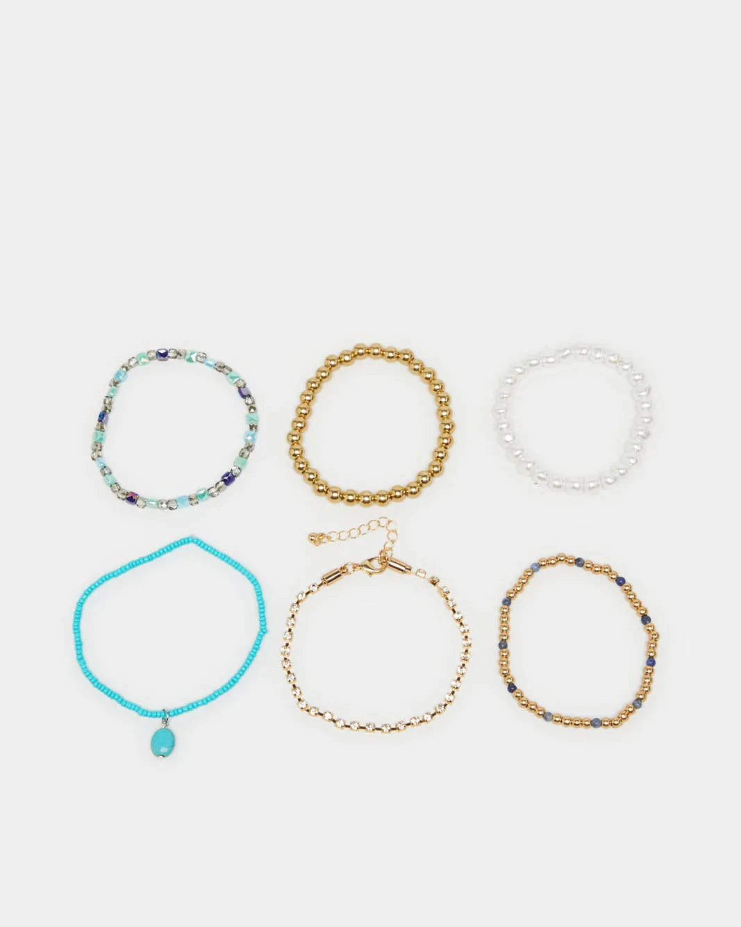 Women Assorted Embellished Bracelets Set Of (6 Piece) sold by Redtag