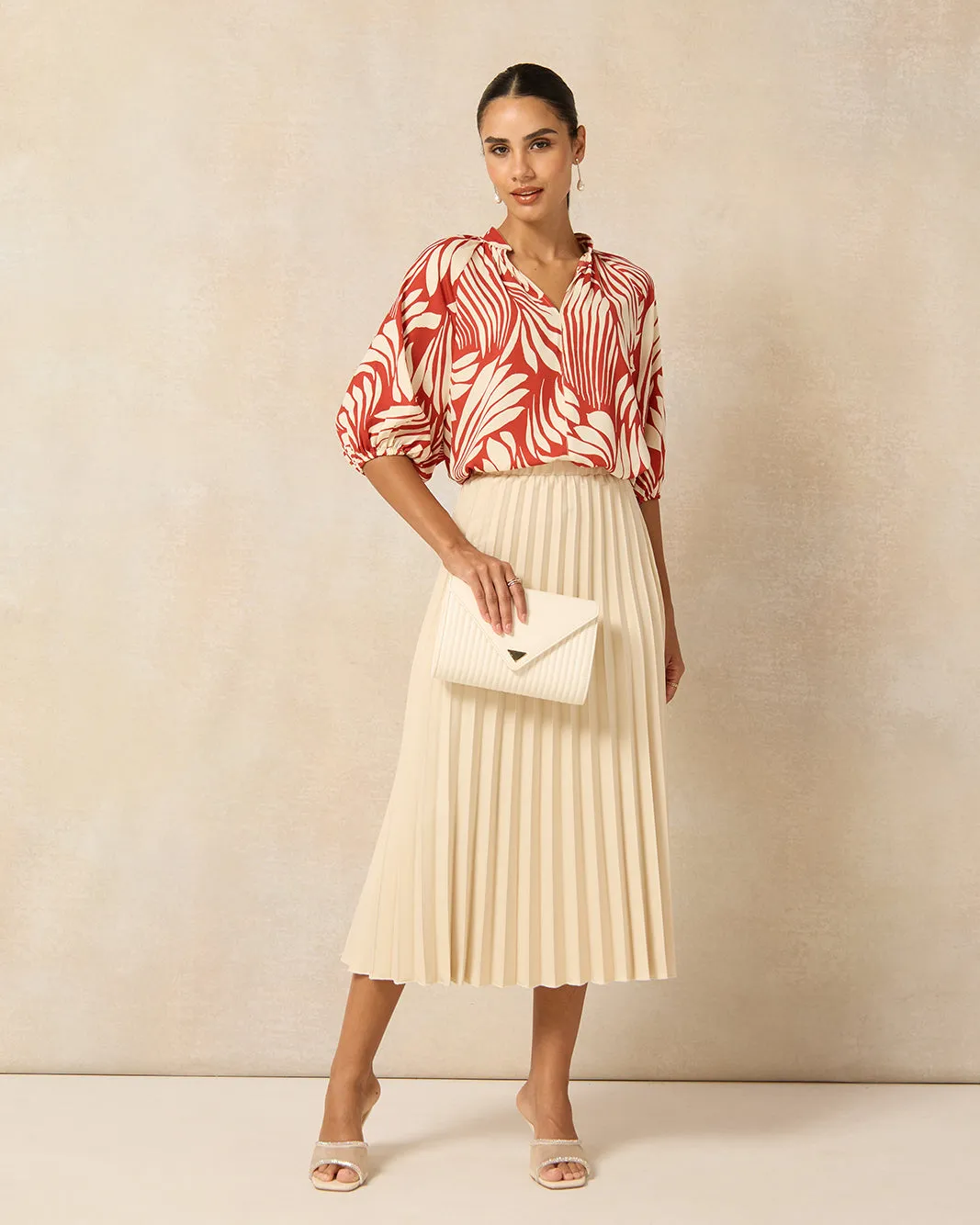 Women Red Printed Blouse sold by Redtag product image thumbnail 2