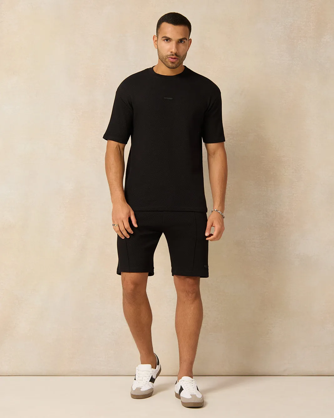 Men Black Lounge T-Shirt sold by Redtag product image thumbnail 2