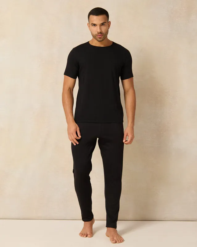 Men Black Pyjama Bottom sold by Redtag