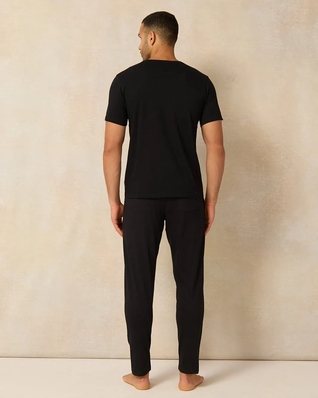 Men Black Pyjama Bottom sold by Redtag product image thumbnail 4