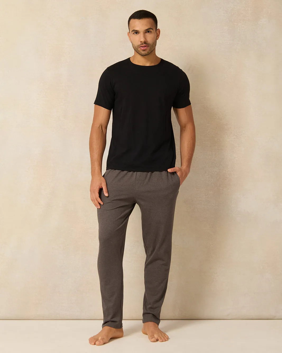 Men Charcoal Pyjama Bottom sold by Redtag product image thumbnail 2
