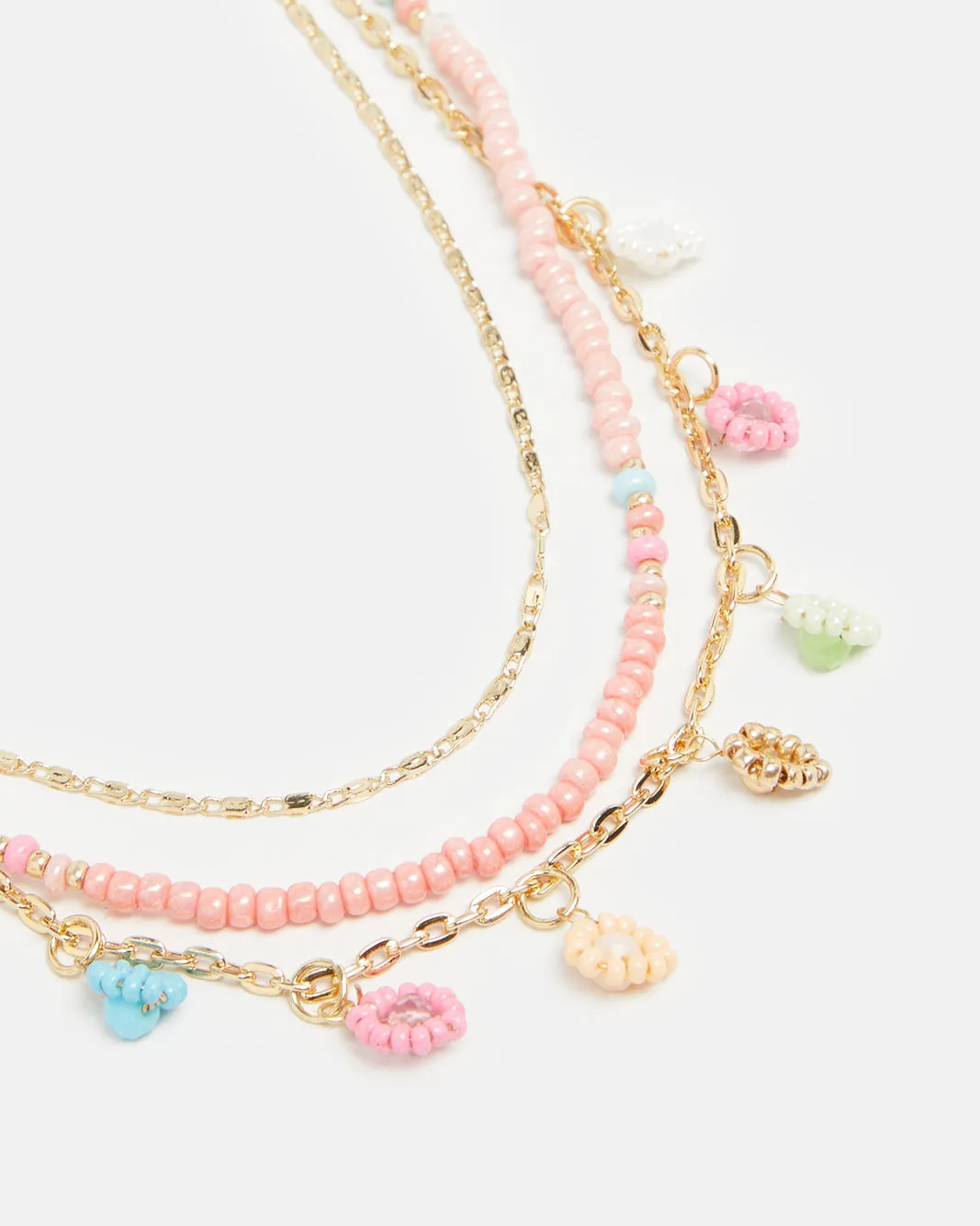 Girls Gold Embellished Necklace & Bracelet Set (2 Piece) sold by Redtag product image thumbnail 2