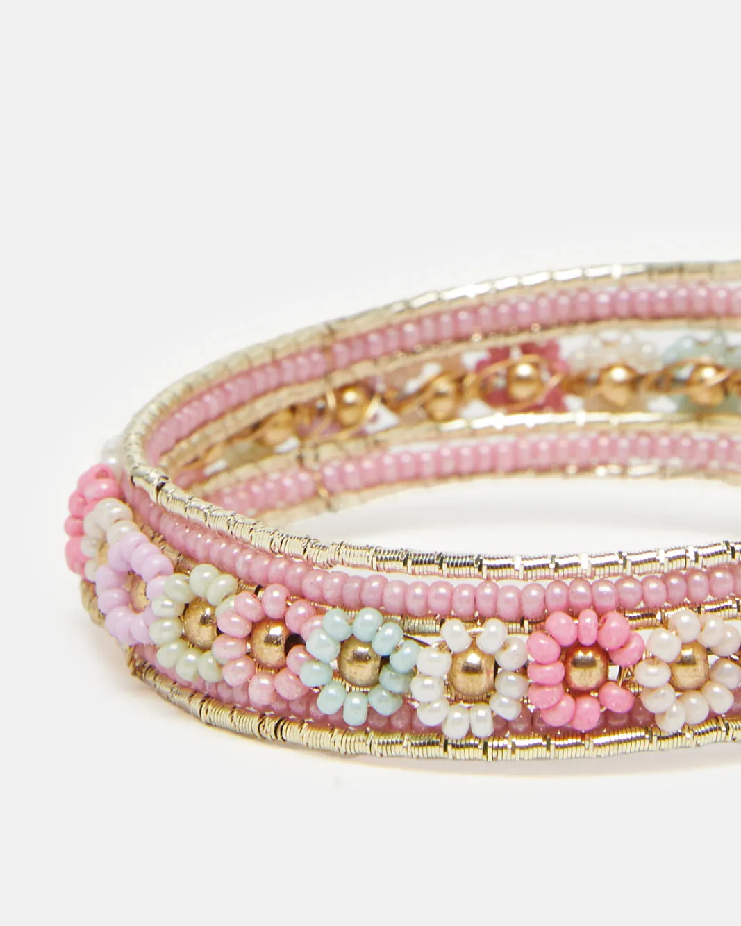 Girls Gold Pearl Embellished Bracelet sold by Redtag product image thumbnail 3