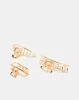 Women Gold Embellished Hair Clips (Pack of 3) sold by Redtag