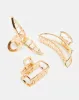 Women Gold Embellished Hair Clips (Pack of 3) sold by Redtag