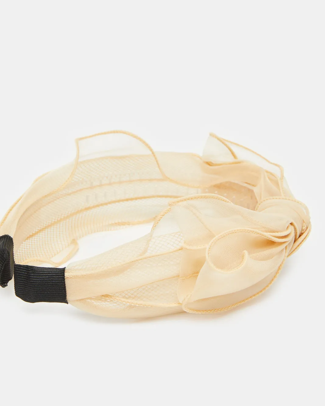 Women Black And Beige Textured Headband Set (2 Piece) sold by Redtag product image thumbnail 3