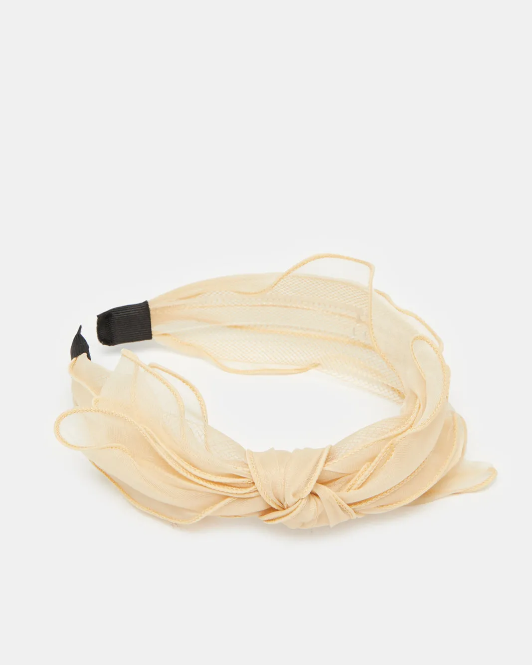 Women Black And Beige Textured Headband Set (2 Piece) sold by Redtag product image thumbnail 2