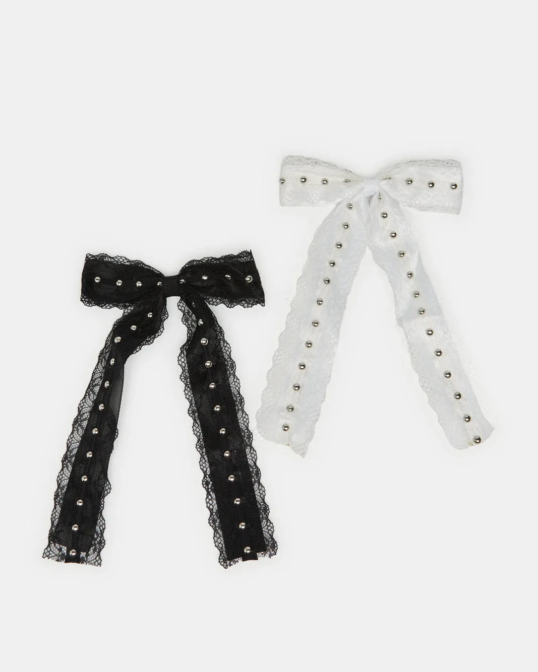 Girls Black And White Hair Clip Set (Pack of 2) sold by Redtag