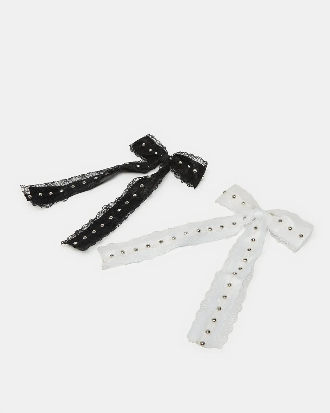 Girls Black And White Hair Clip Set (Pack of 2) sold by Redtag product image thumbnail 2