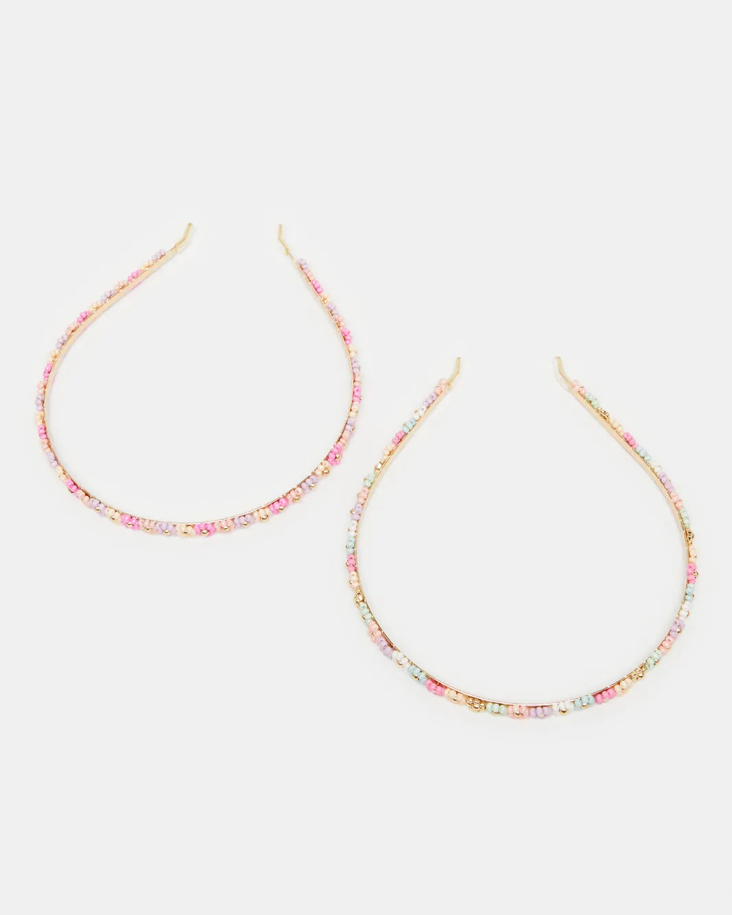 Girls Gold Pearl Embellished Hairband Set(Pack of 2) sold by Redtag