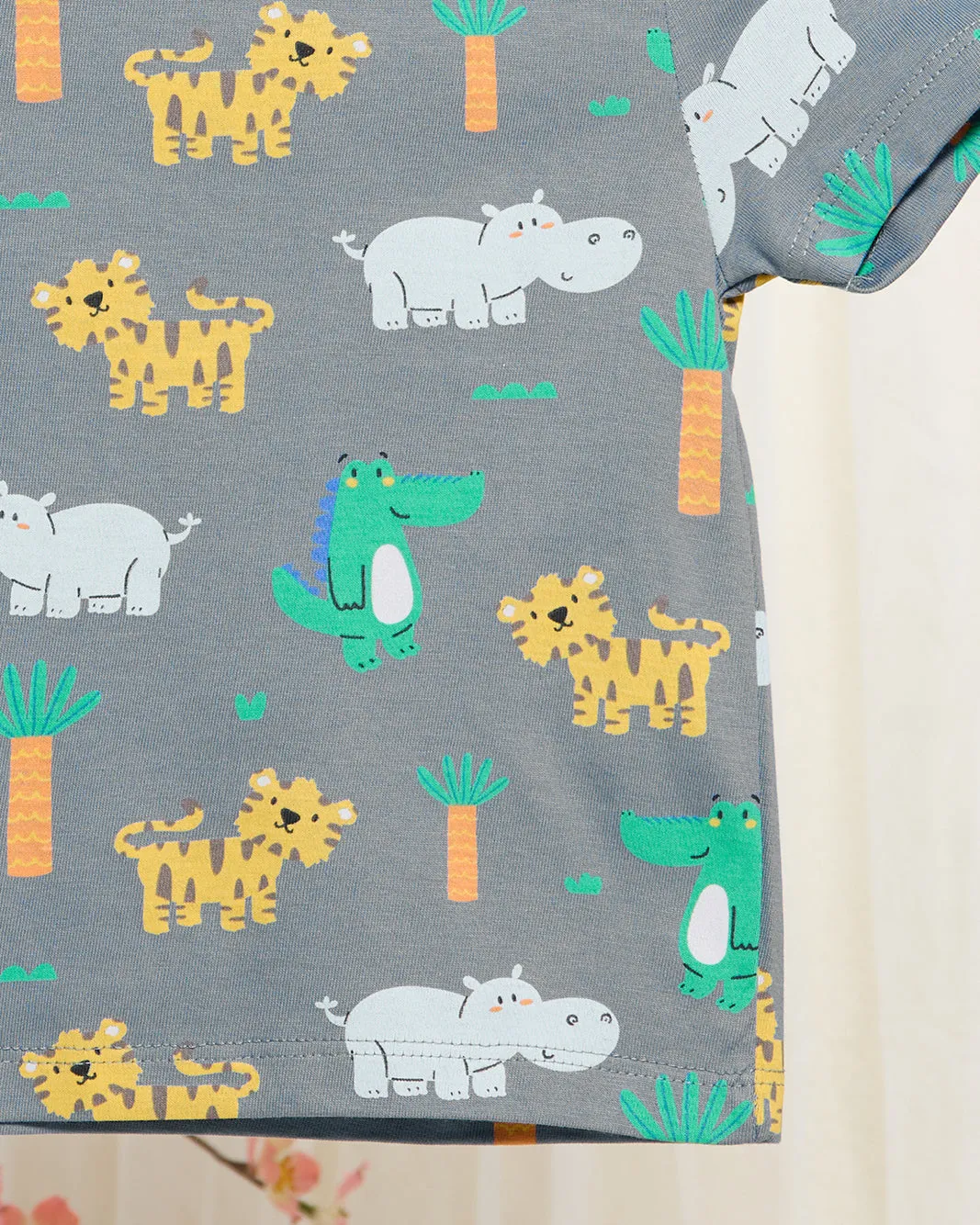 Infant Boys Blue Animal Jungle Printed T-Shirt sold by Redtag product image thumbnail 3