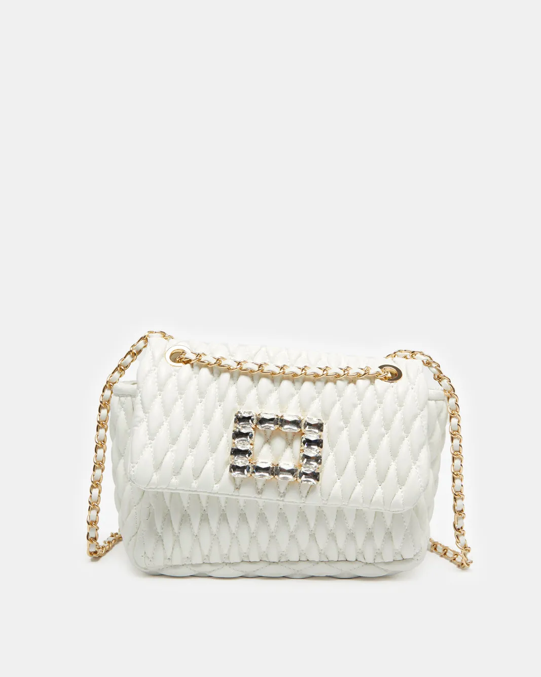 Women White Embellished Messenger Bag sold by Redtag