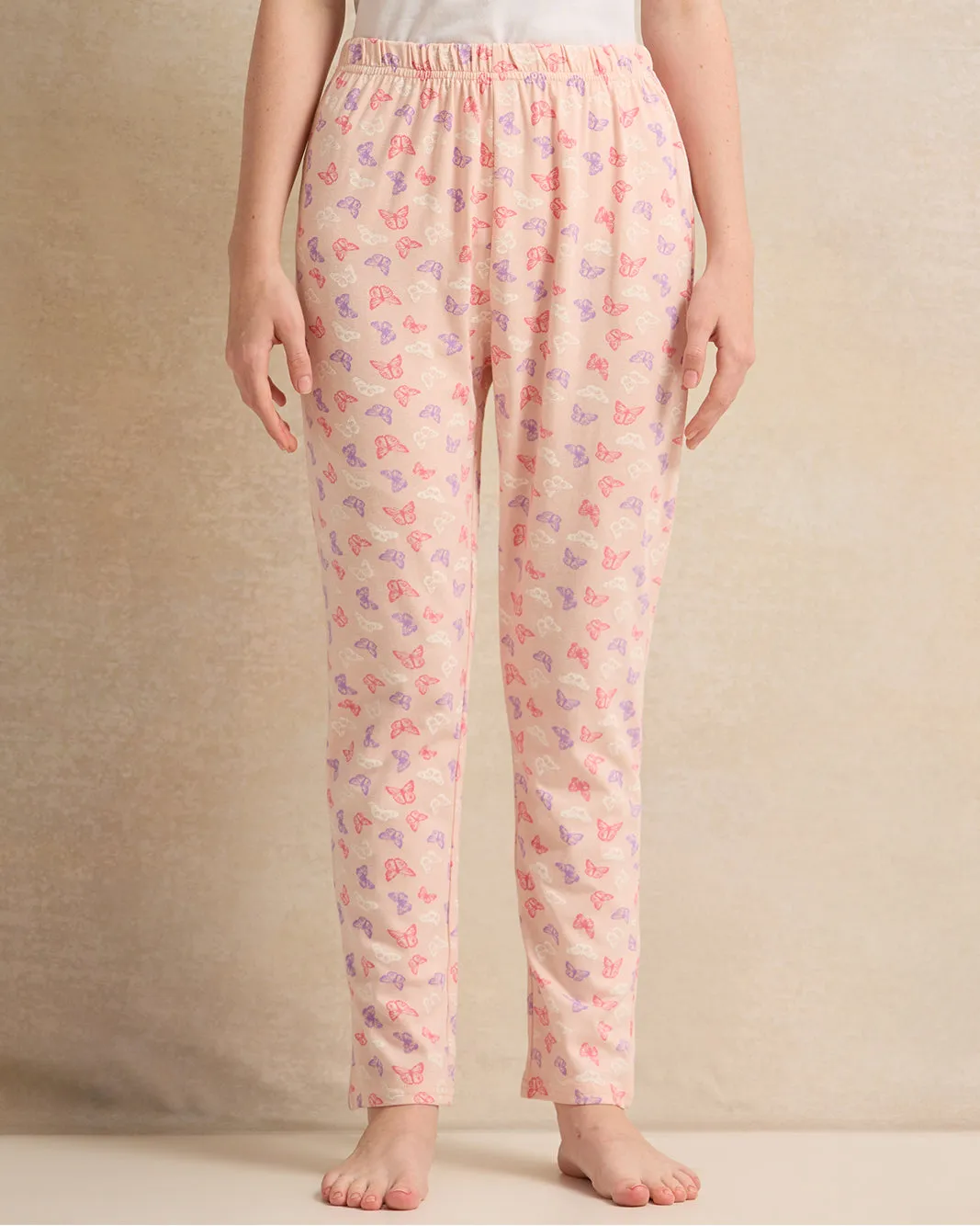 Senior Girls Peach Printed Pyjama Set (2 Piece) sold by Redtag product image thumbnail 3