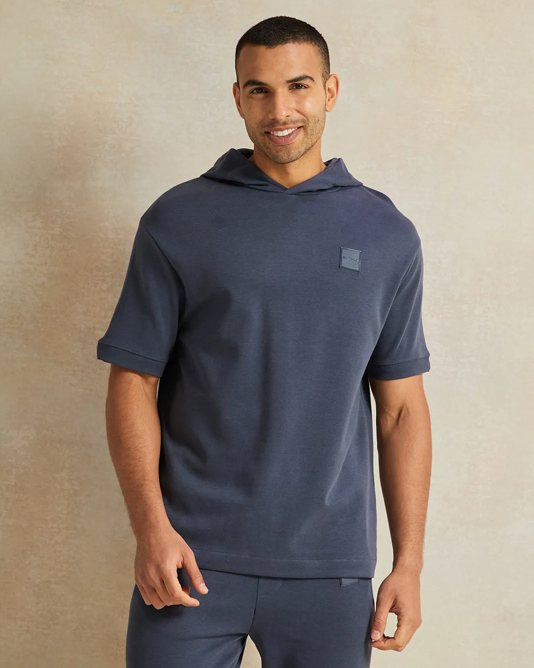 Men Plain Grey Hooded Lounge Sweatshirt sold by Redtag