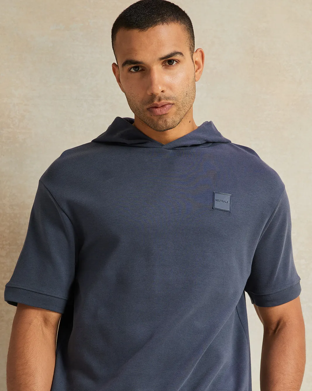 Men Plain Grey Hooded Lounge Sweatshirt sold by Redtag product image thumbnail 4