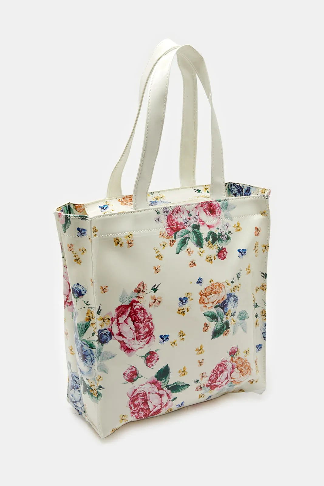Women White Printed Shopper Bag sold by Redtag product image thumbnail 2