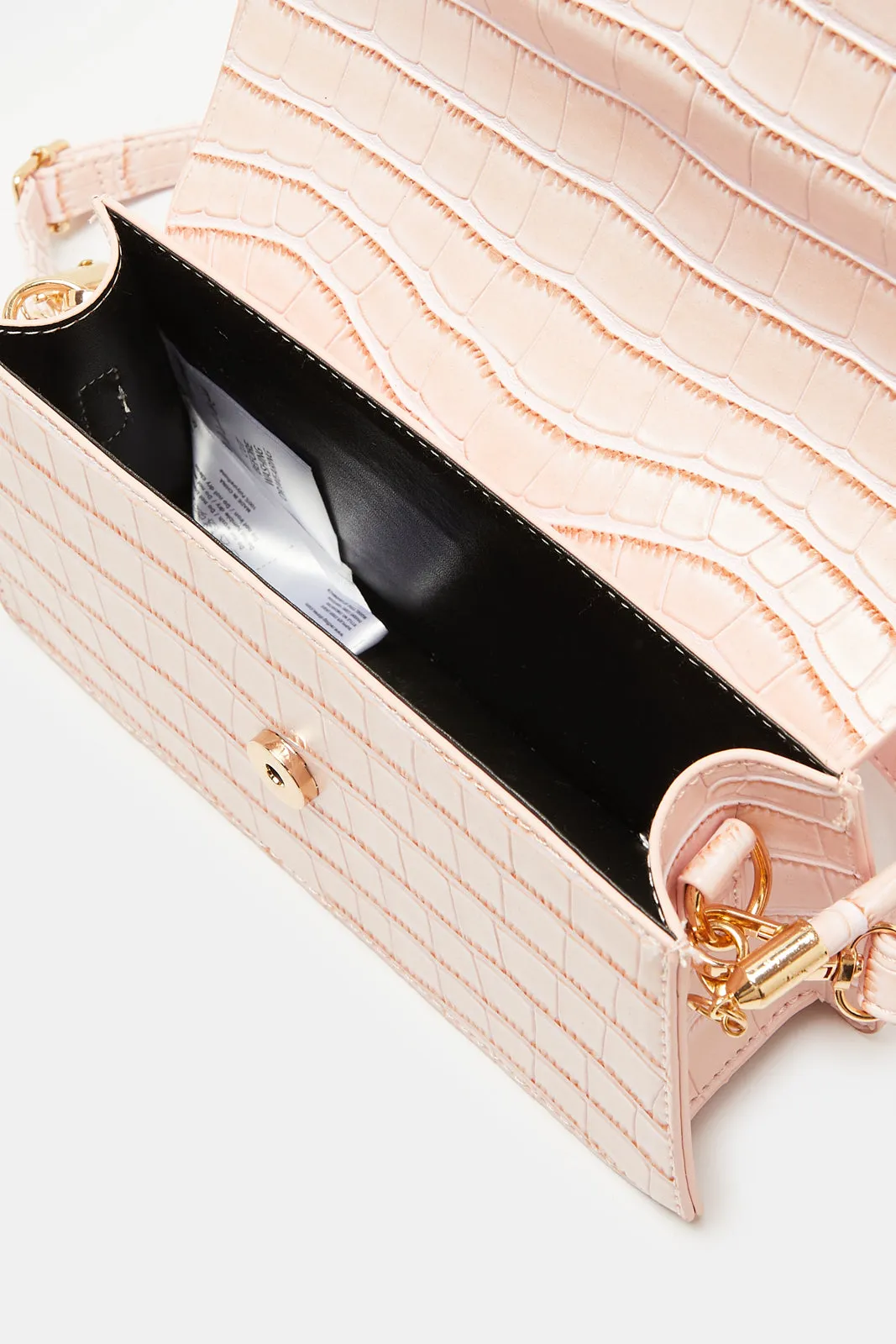 Women Cream Textured Messenger Bag sold by Redtag product image thumbnail 4