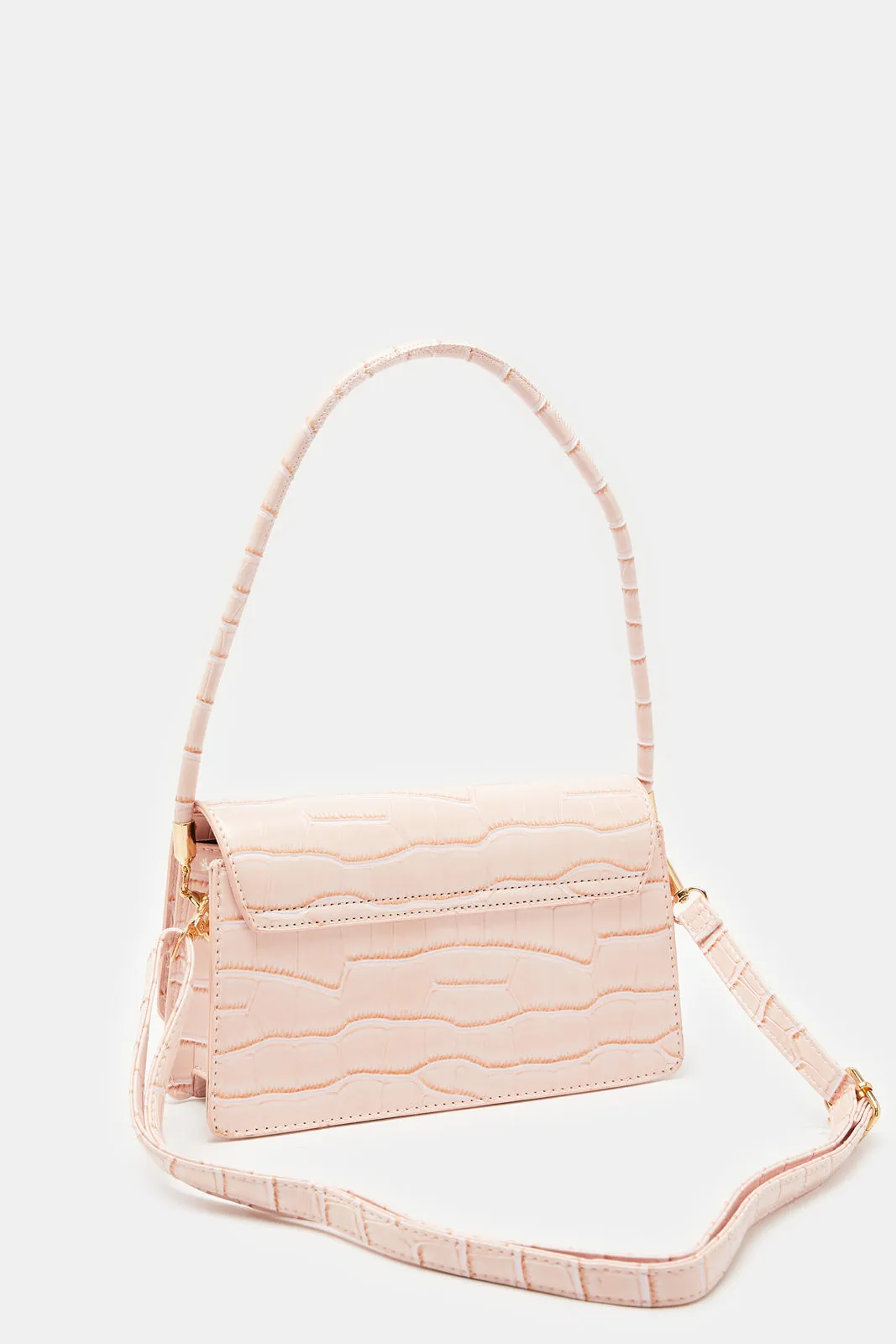 Women Cream Textured Messenger Bag sold by Redtag product image thumbnail 2