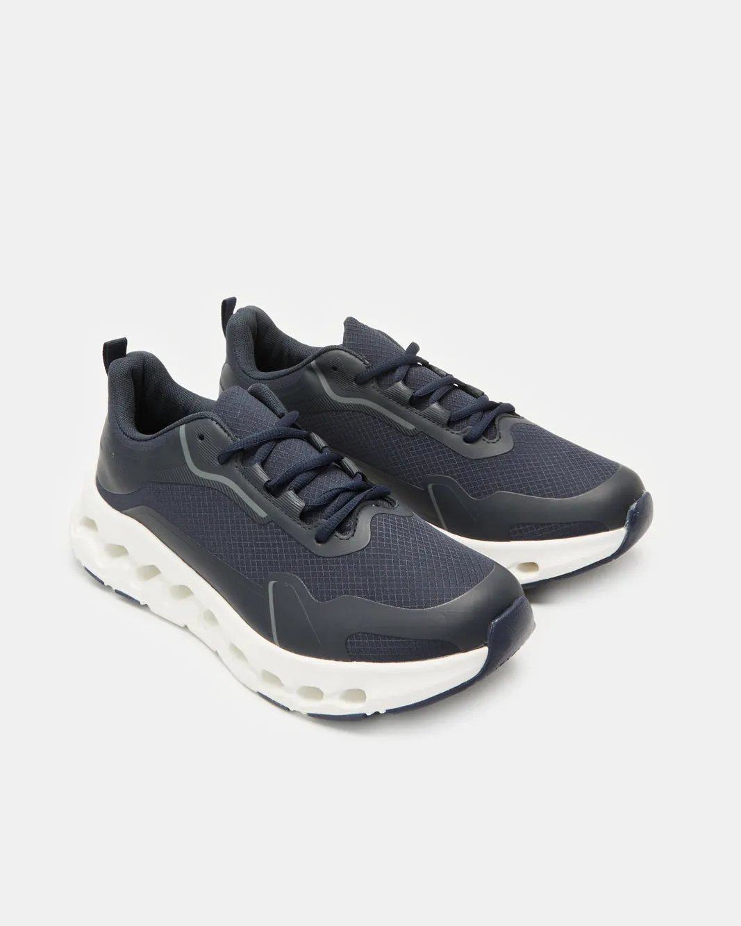 Men Navy Material Block Trainers sold by Redtag product image thumbnail 2