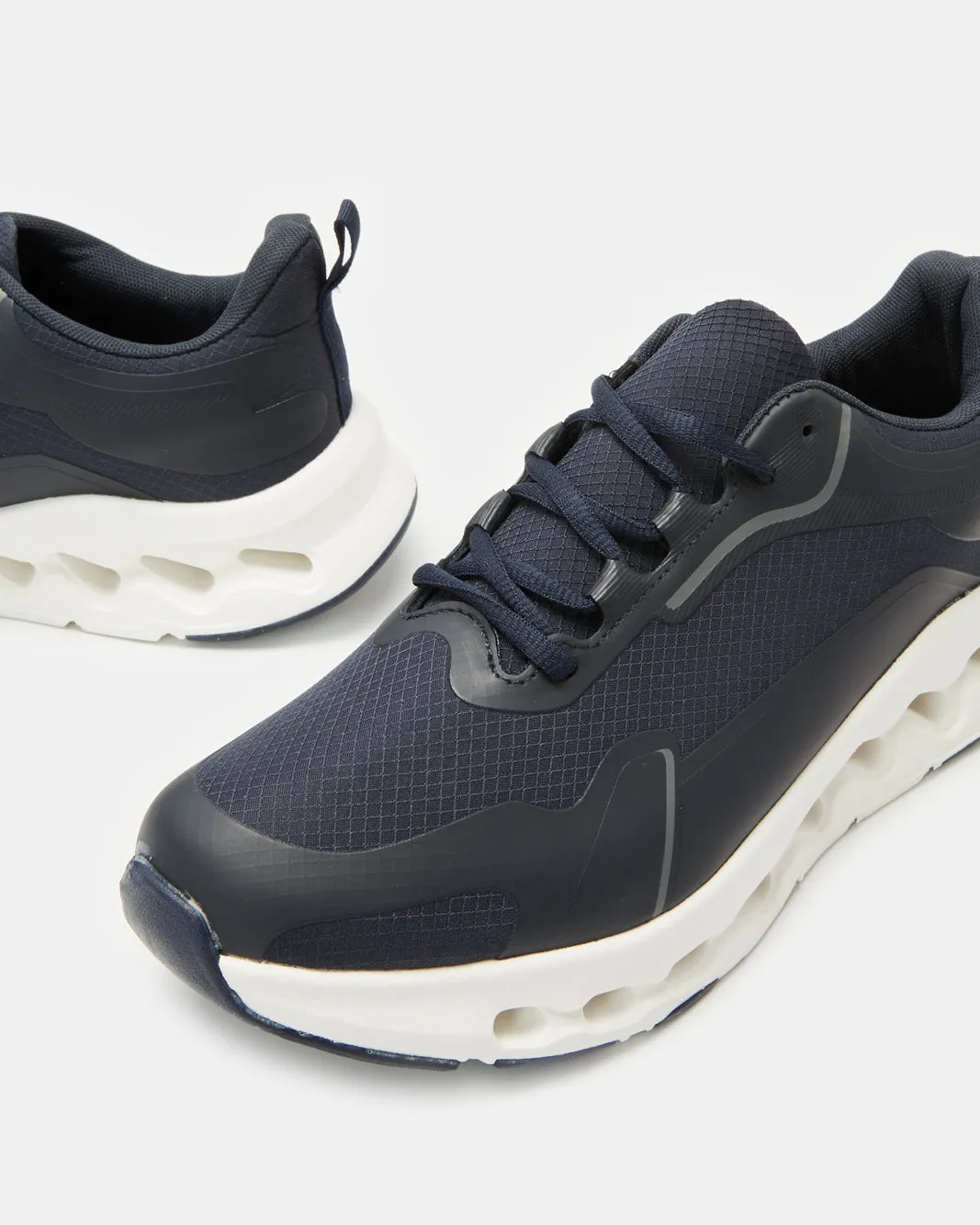 Men Navy Material Block Trainers sold by Redtag product image thumbnail 3