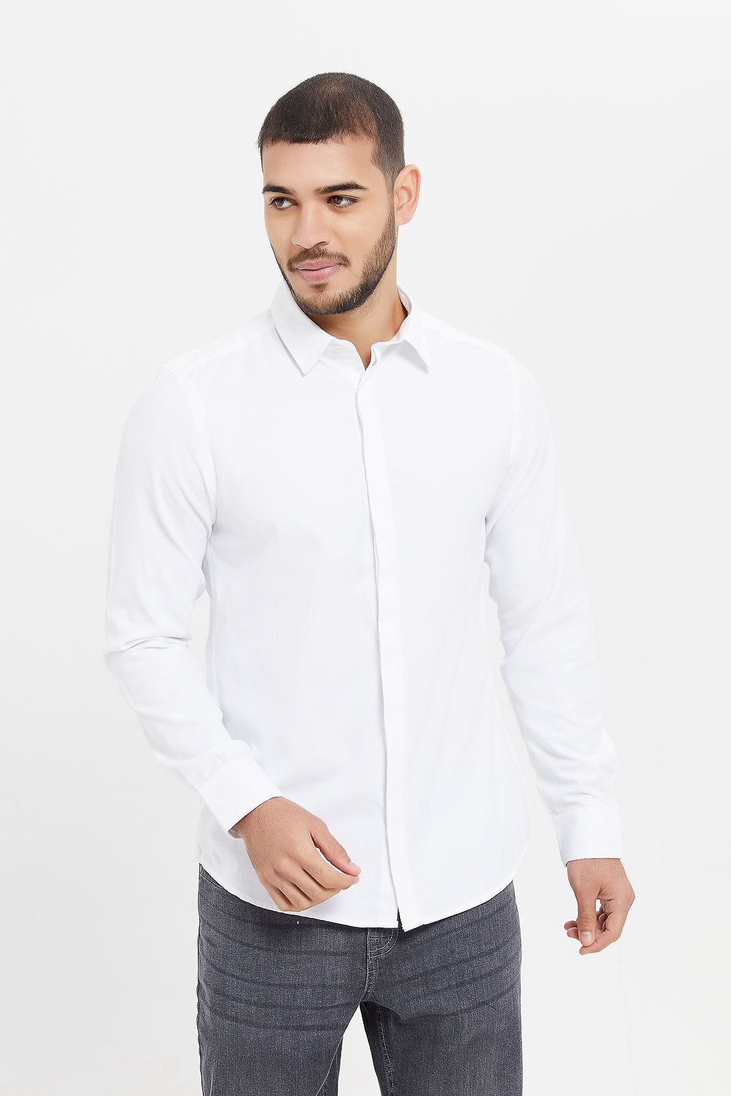 Men White Formal Shirt sold by Redtag