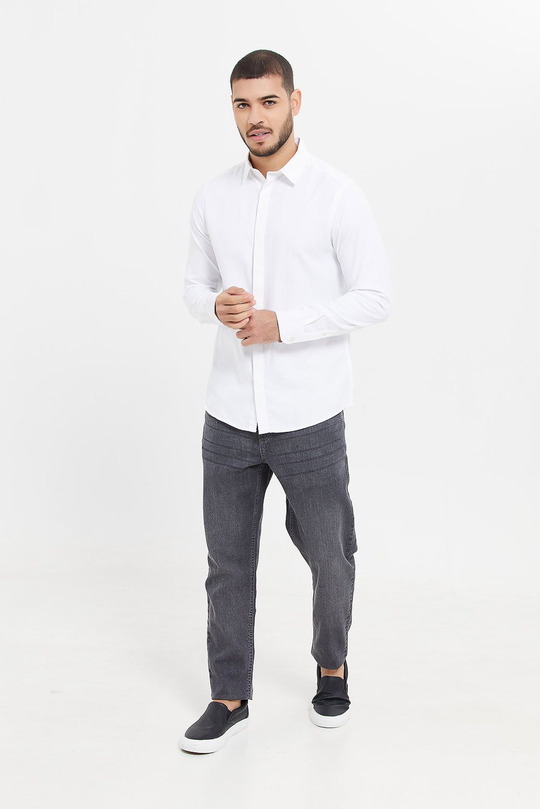 Men White Formal Shirt sold by Redtag product image thumbnail 2