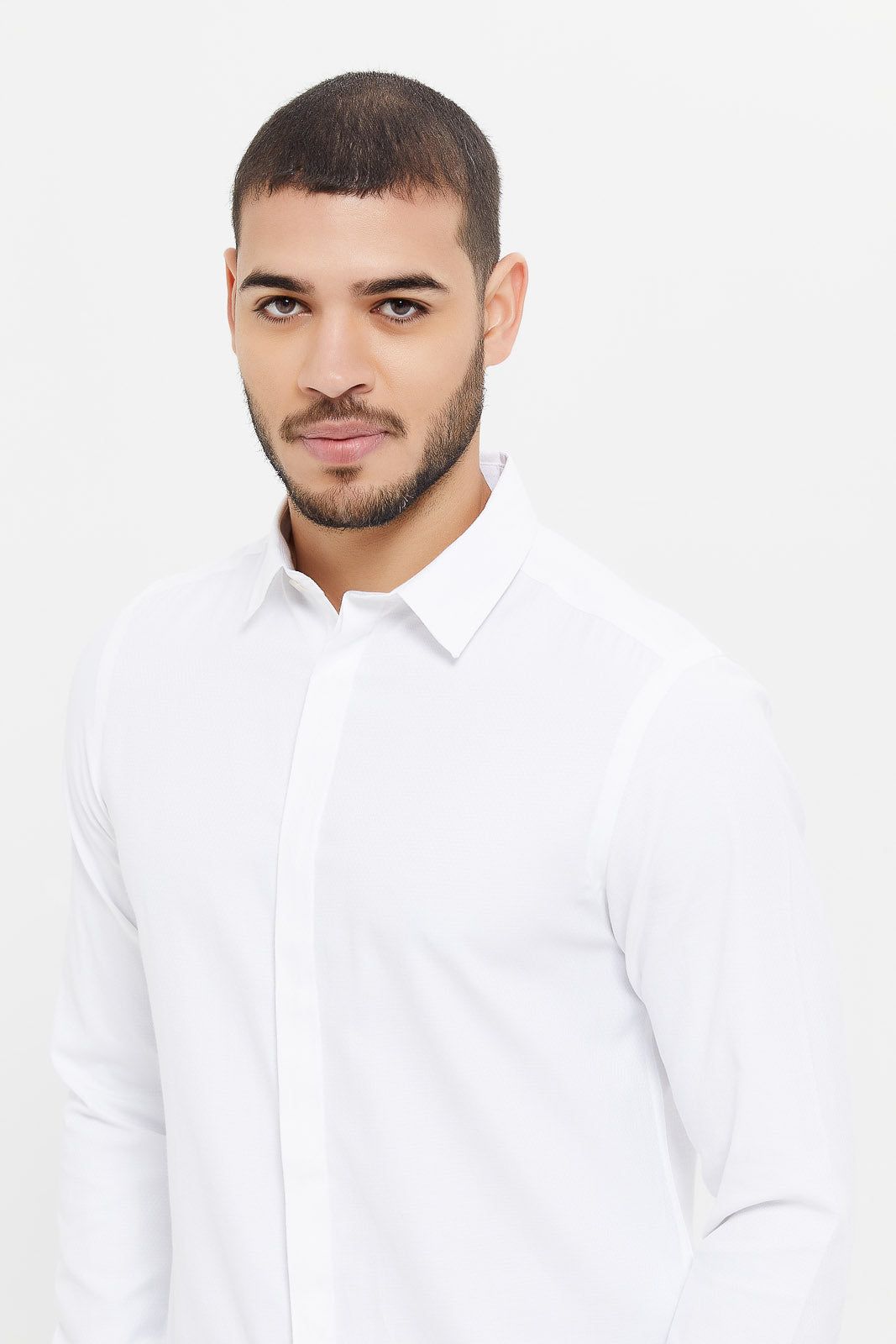 Men White Formal Shirt sold by Redtag product image thumbnail 4