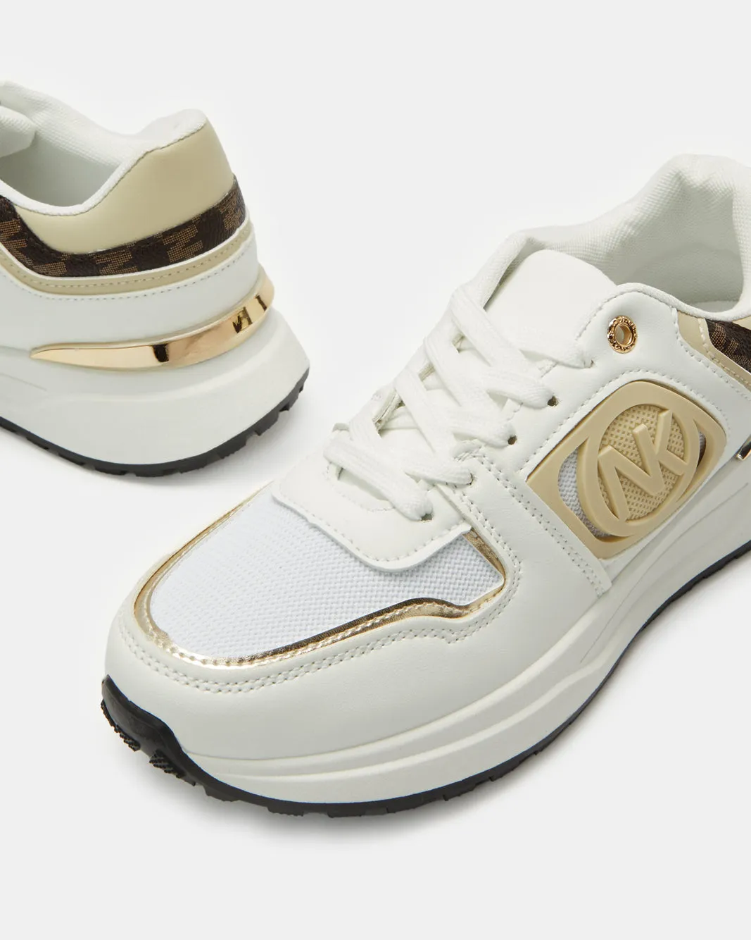 Women White Lace Up Jogger Sneakers sold by Redtag product image thumbnail 3