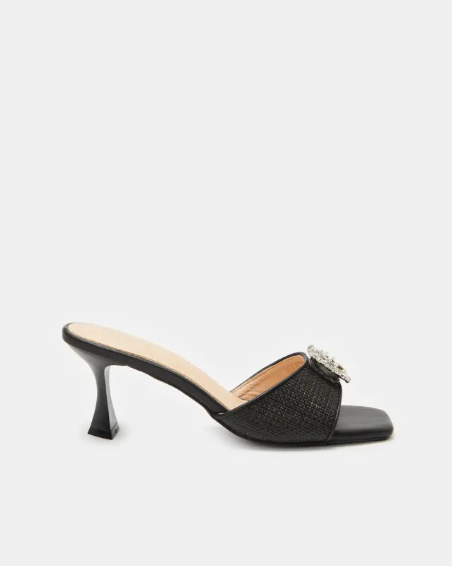 Women Black Embellished Mule sold by Redtag