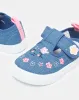 Infant Girls Blue Denim Embroidery Sneakers sold by Redtag